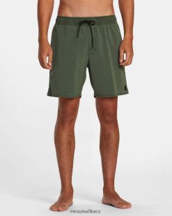 dna RVCA unisex va pigmentové šortky s elastickým pasem 17 nefrit BN4N08447