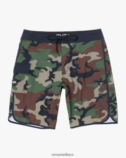 dna RVCA unisex východní šortky 20 lesní kamufláž BN4N08611