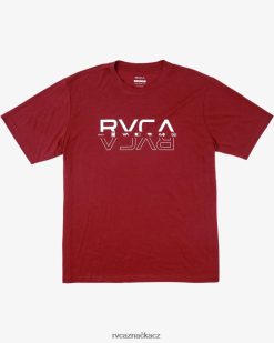 oblečení RVCA muži dvojité dělené tričko kardinál BN4N08299