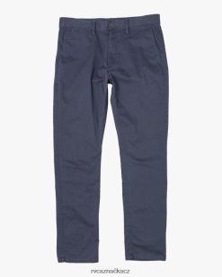 oblečení RVCA muži dýky chino chinos náladová modrá BN4N08555