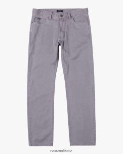 oblečení RVCA muži dýky keprové kalhoty slim fit kouř BN4N08765