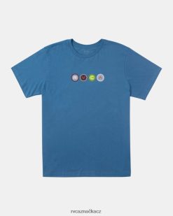 oblečení RVCA muži metro tričko chladná modrá BN4N08445