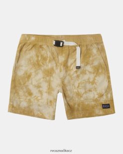 oblečení RVCA muži občanské bělené 18 elastické kraťasy máslový BN4N08251