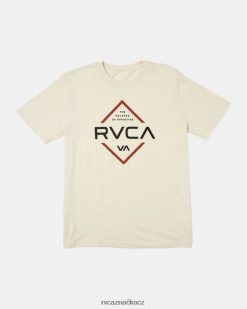 oblečení RVCA muži paragram tričko s krátkým rukávem stříbrné bělidlo BN4N08154