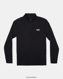 oblečení RVCA muži sportovní pulovr na zip s ventilací Černá BN4N08961