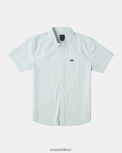 oblečení RVCA muži to bude stačit košile s krátkým rukávem zelený opar BN4N08931