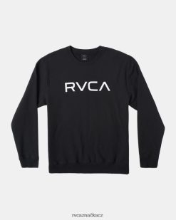 oblečení RVCA muži velká mikina s výstřihem Černá BN4N08834