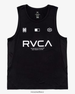 oblečení RVCA muži vent va sport badge technický výcvikový tank Černá BN4N08304