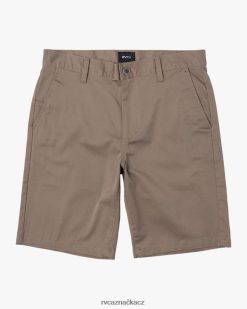 oblečení RVCA muži víkendové strečové chino šortky 20 tmavě khaki BN4N08696
