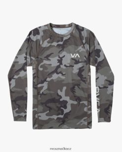 oblečení RVCA unisex vyrážka s dlouhým rukávem kamufláž BN4N08625
