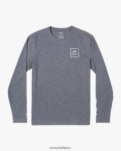 oblečení RVCA unisex vyrážka s dlouhým rukávem vřesově šedá BN4N08620