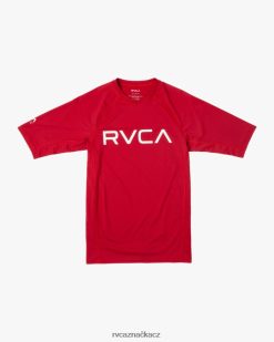 oblečení RVCA unisex vyrážka s krátkým rukávem Červené BN4N08618