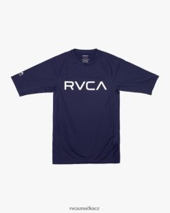 oblečení RVCA unisex vyrážka s krátkým rukávem námořnictvo BN4N08591