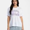 oblečení RVCA ženy balanční technické oversized tričko bílý BN4N081370