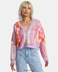 oblečení RVCA ženy jesse hnědý svetr levandule BN4N08317