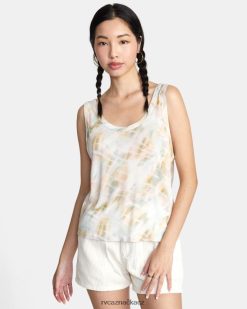 oblečení RVCA ženy líné tílko šeptat bílý BN4N081443