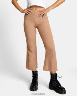 oblečení RVCA ženy odkapávací kalhoty s vysokým pasem dřevo BN4N081508