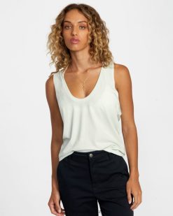 oblečení RVCA ženy ražené tílko modrá obloha BN4N081197