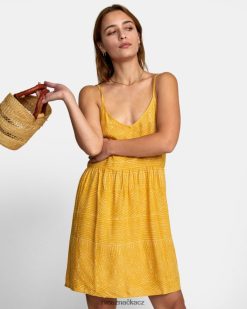 oblečení RVCA ženy šaty s nolanovým potiskem pozlátko BN4N081327