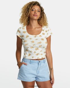 oblečení RVCA ženy sladké tričko šeptat bílý BN4N081186