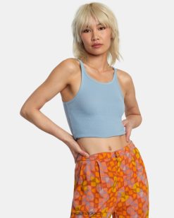 oblečení RVCA ženy stahovací tílko prašná modrá BN4N081335