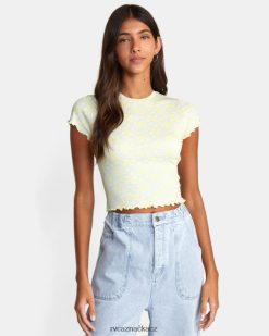 oblečení RVCA ženy triko od spolužáka limetkově žlutá BN4N081556