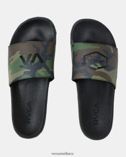 obuv RVCA unisex ostrovní šestihranné skluzavky Černá BN4N08670