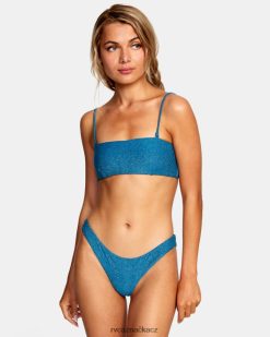 plavat RVCA ženy Brightside bandeau horní díl bikin šnorchl modrý BN4N081696