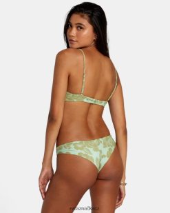 plavat RVCA ženy jemné linie se třpytí drzé spodní díly bikin mořská pěna BN4N081171