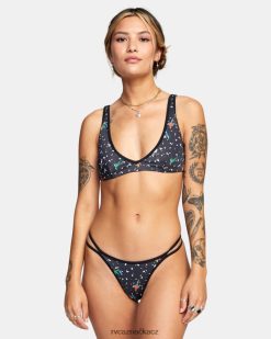 plavat RVCA ženy lp x klw horní díl bikin bralette bez klece Černá BN4N081684
