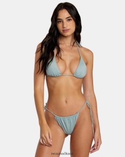 plavat RVCA ženy pevný trojúhelníkový top bikin břidlice BN4N081099