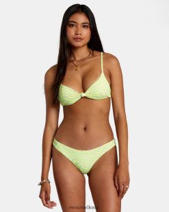 plavat RVCA ženy swirl grid eco rib crossback bikini top růžový BN4N081109