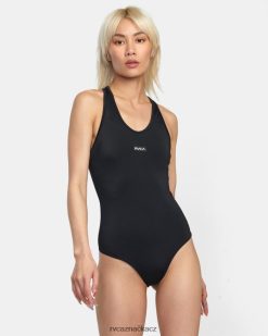 plavat RVCA ženy va základní jednodílné plavky Černá BN4N081309