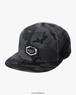 Příslušenství RVCA muži ostrovní hex snapback klobouk černá kamufláž BN4N08866