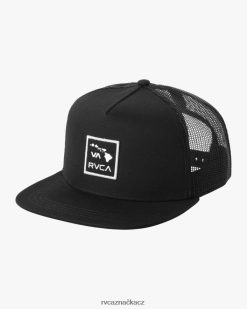 Příslušenství RVCA muži ostrovy patch trucker klobouk Černá BN4N08719
