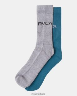 Příslušenství RVCA unisex 2 balení základních ponožek s logem posádky modrý BN4N08660